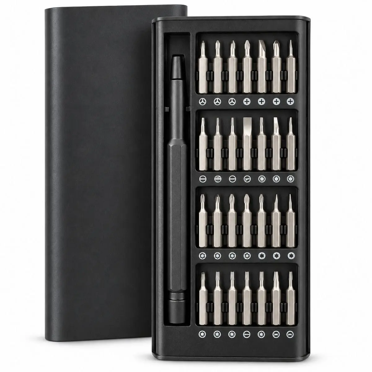 Kit Jogo De Ferramentas 24x1 Chave De Precisão Magnético | Torx Phillips e Plana Compacto e Portátil Reparos Eletrônicos