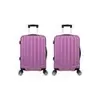 Kit 2 Malas Bordo 10kg ABS 4 Rodas Rosa - 1