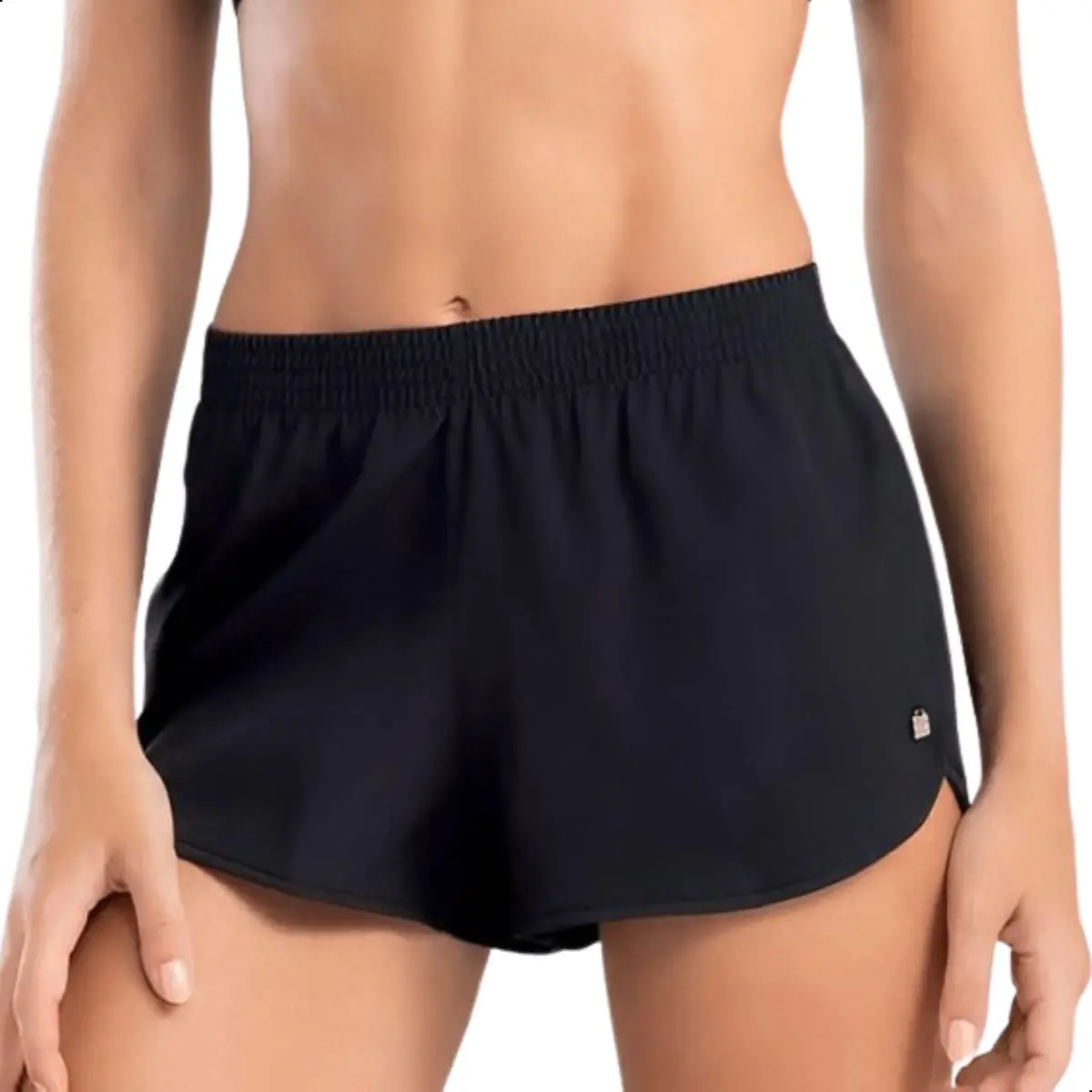 Short Feminino Soltinho Multiuso Praia Academia Corrida Fitness Verão Shortinho Liso Elastano Dry She By Mash