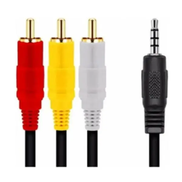 Cabo P3 Macho Av 3 Rca Macho 1,3 Metros Cabo Adapitador - 1