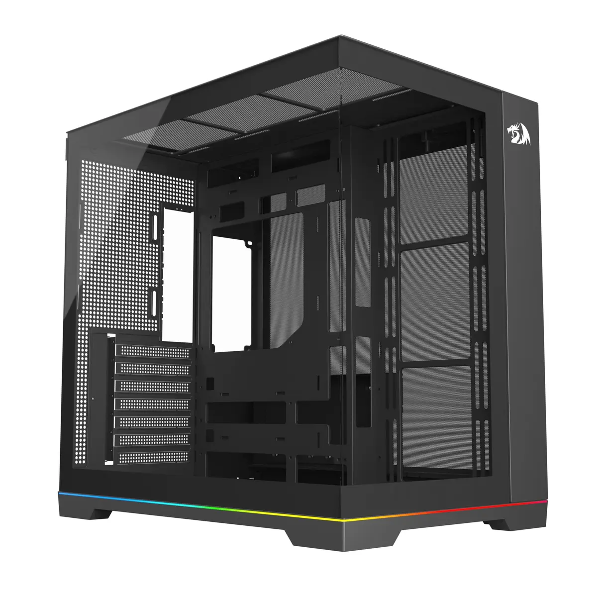 Gabinete Gamer Redragon Scalpel Preto Aquário Vidro Temperado USB 3.0 GC-628