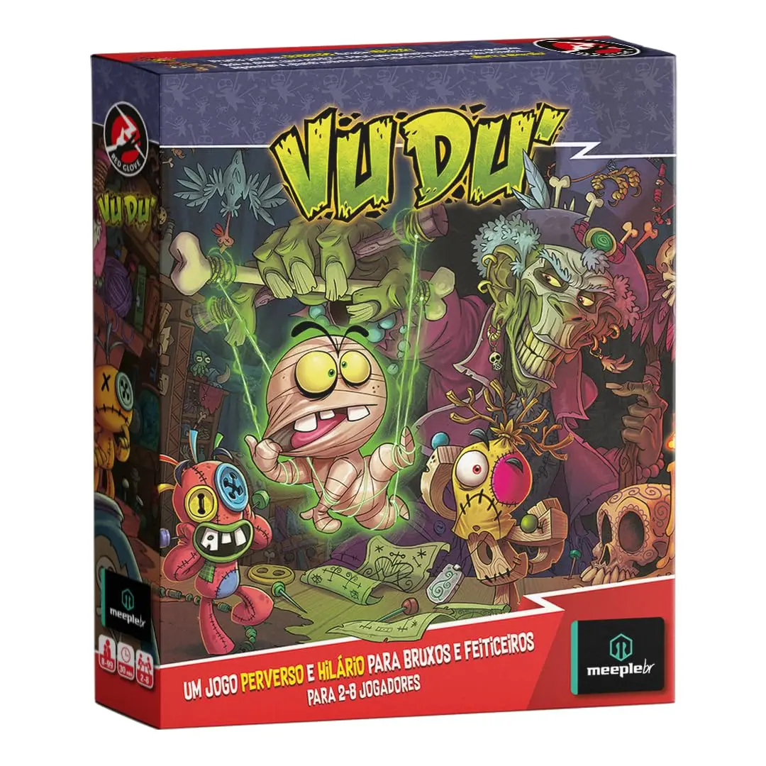 MeepleBR, Vudú - 2ª edição, Jogos de Tabuleiro Família, 2 a 8 jogadores