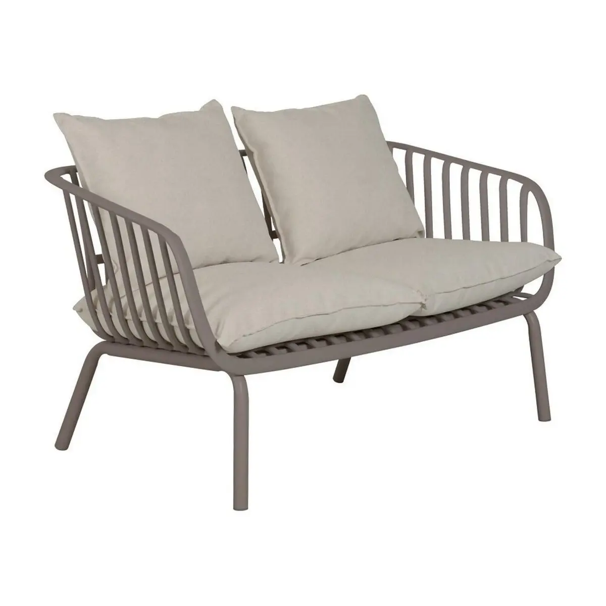 Sofá para Jardim 123,5cm X 77cm Seiva Fendi/Amêndoa