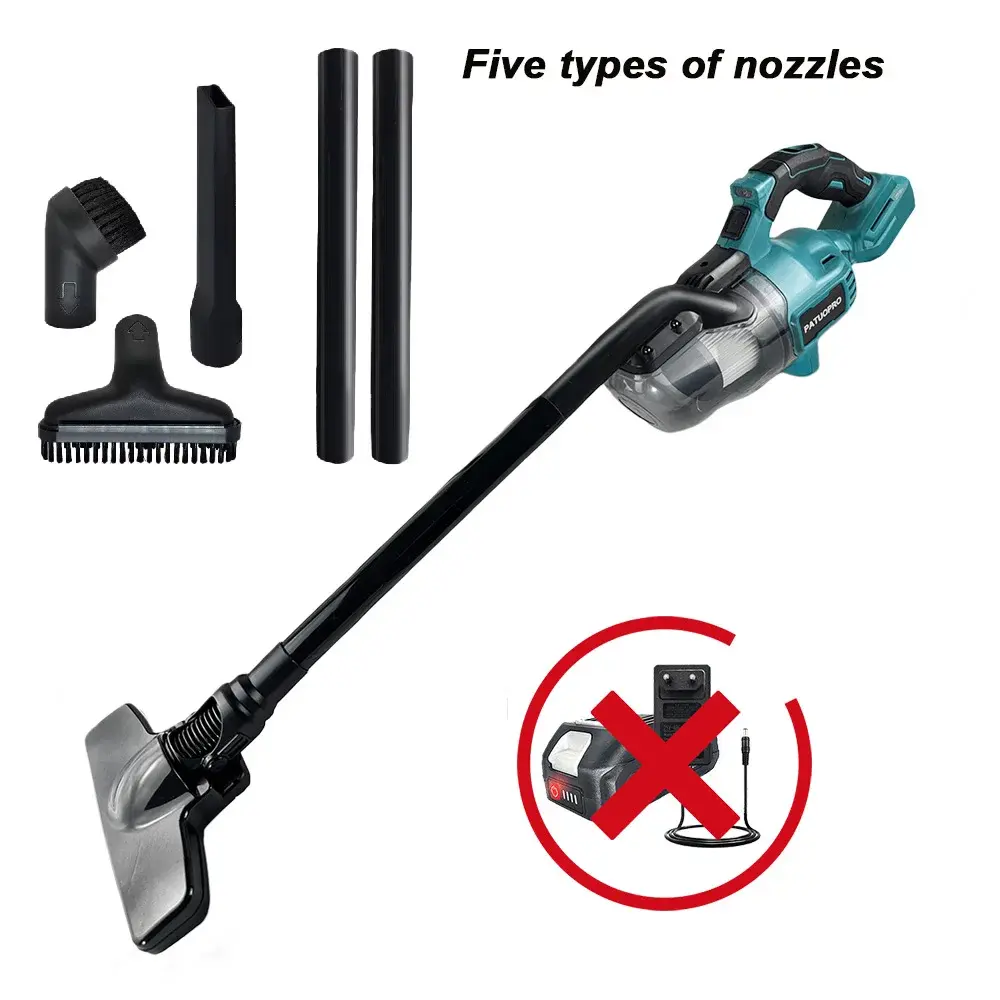 Aspirador de pó elétrico portátil sem fio para makita 18v bateria portátil para piso duro tapete carro pet ferramentas limpeza cabelo - 1