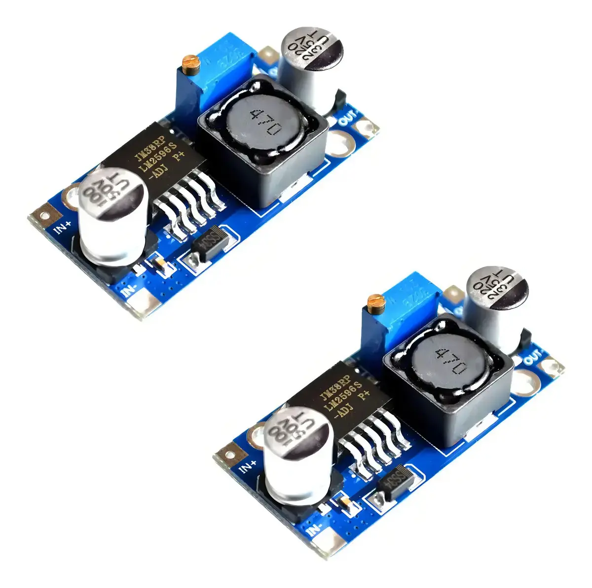 Pack com 2 Reguladores de Tensão Step-Down LM2596 Ajustáveis de 3A - 1