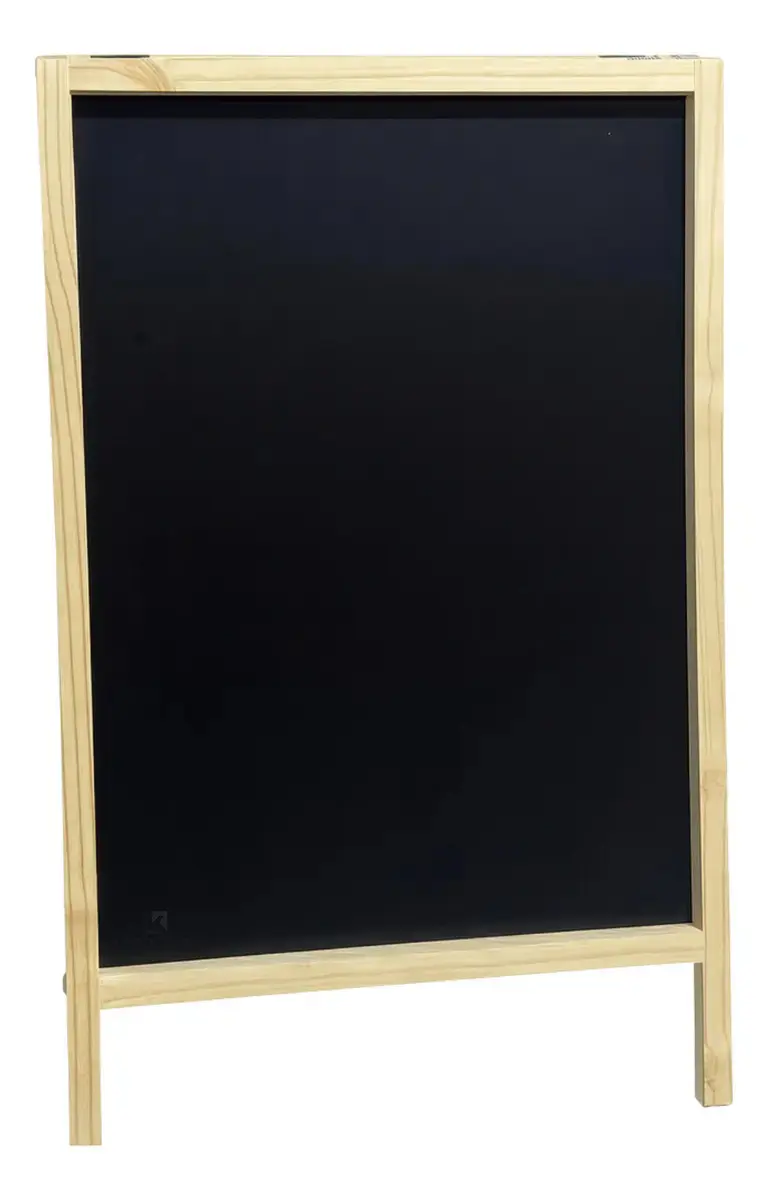 Lousa Cavalete Quadro Negro Gourmet 72,5cm Café Festa Evento Marrom-claro thumbnail 3