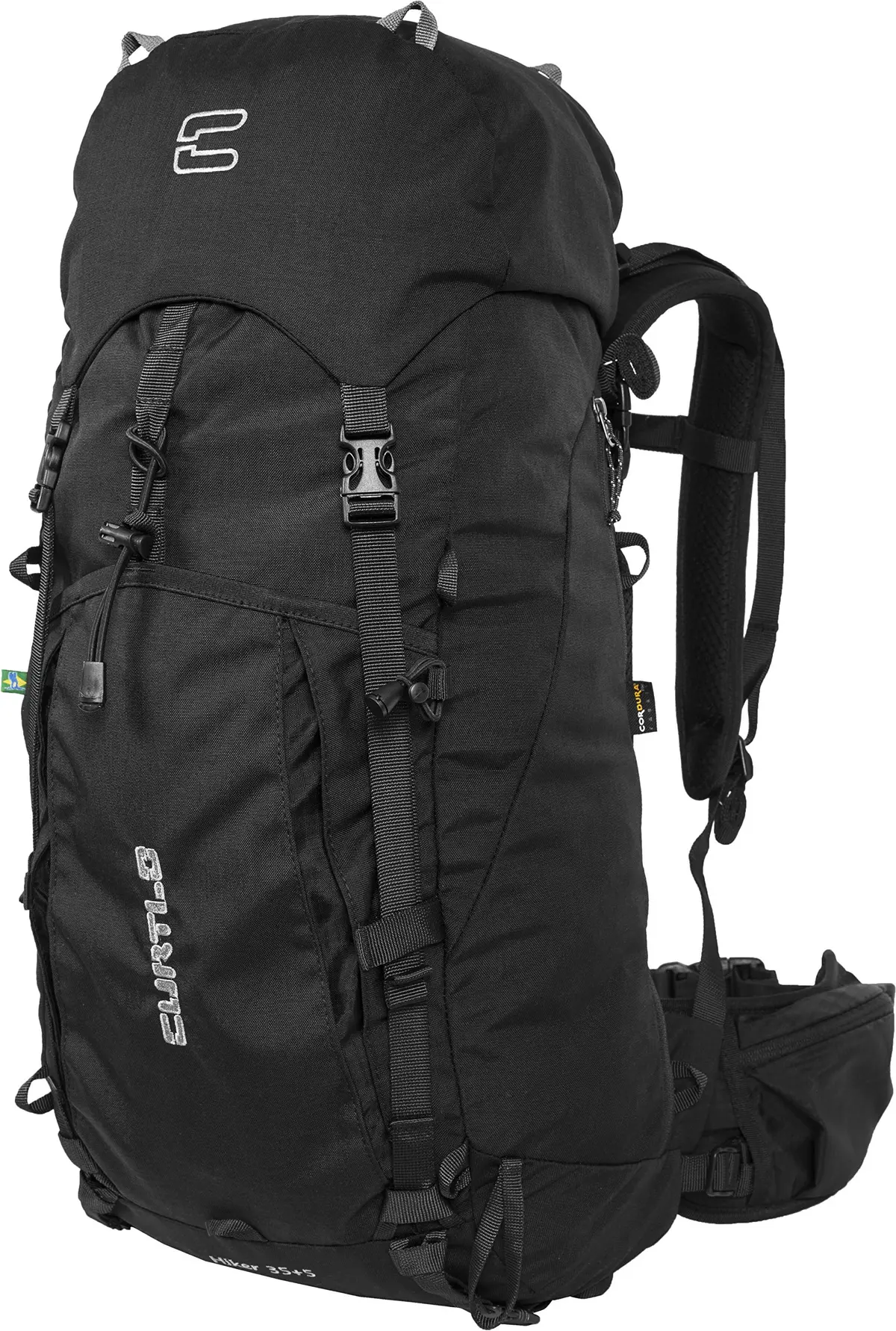 Mochila Semi-Cargueira Hiker 35+5L Curtlo Unissex Preta