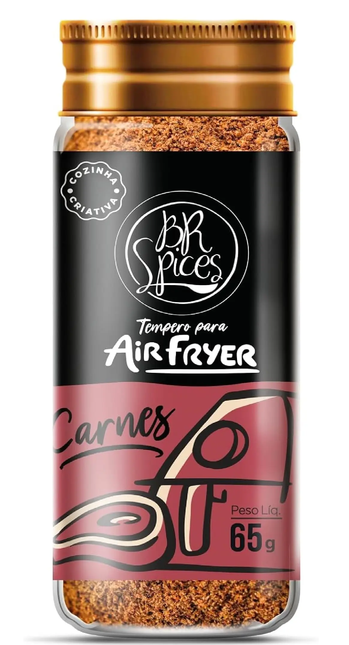 Br Spices, Tempero para Air Fryer: Carnes - Vidro 60g - 1