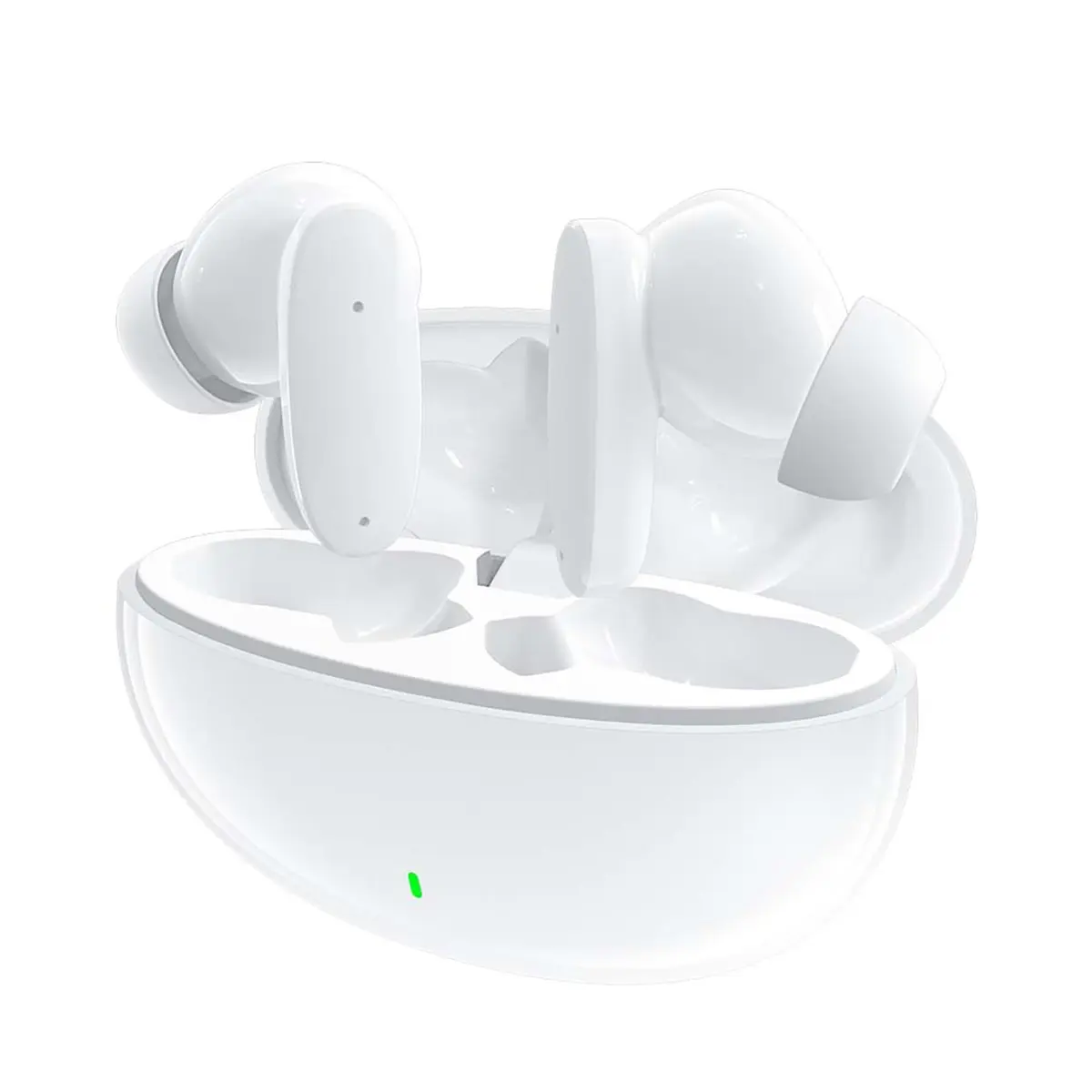 Bettdow Fones de ouvido sem fio Bluetooth 5.3: Leves e portáteis, à prova d'água IPX6, microfone embutido, 6 horas de reprodução com uma única carga, som envolvente e graves potentes (branco)