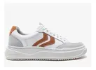 Democrata Tênis Feminino Denim Block Branco - 1