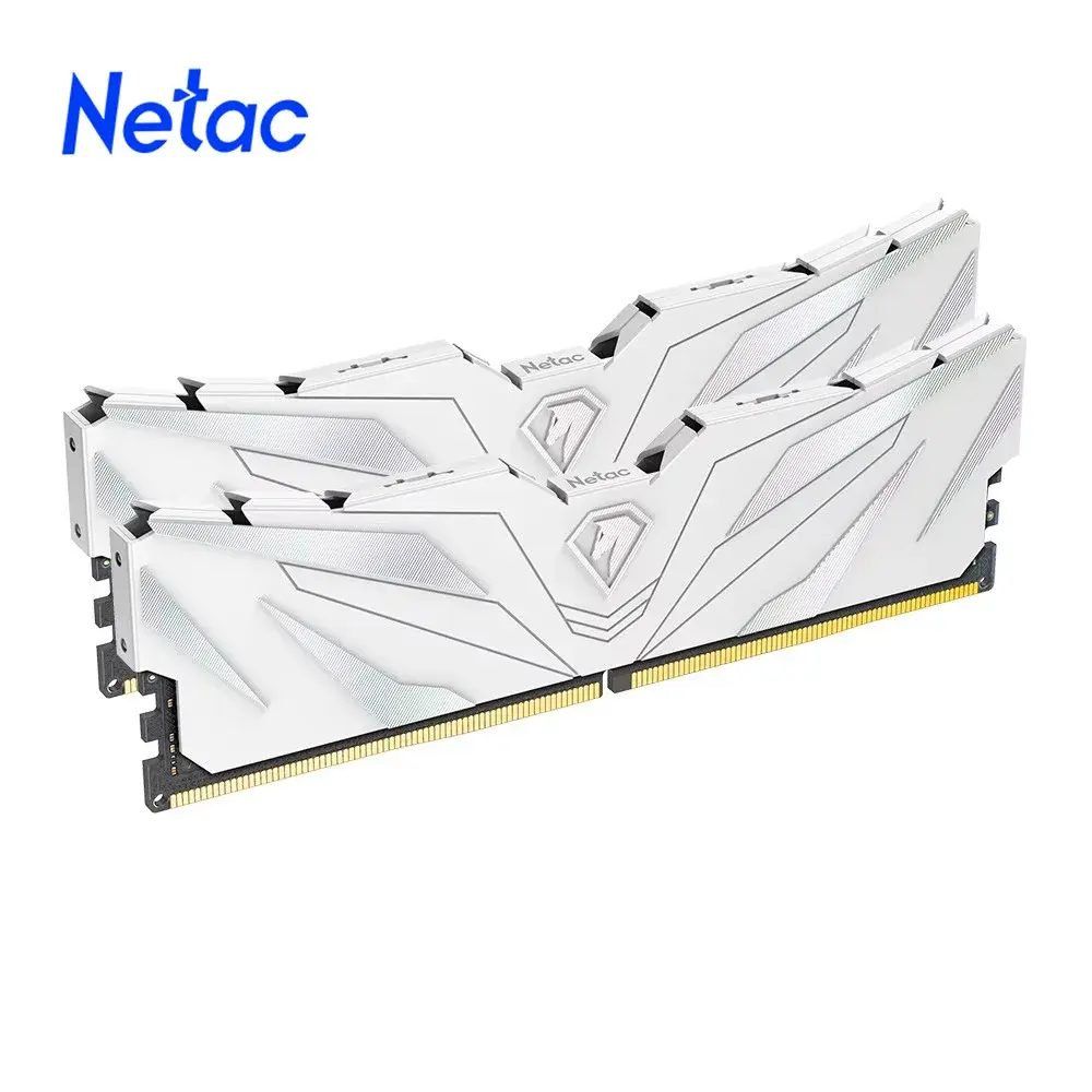 Memória RAM Netac DDR4 3600MHz 3200MHz 2666MHz Kits Dual Channel DDR4 16GB 8GB X2 XMP2.0 com Dissipador de Calor para PC Desktop Placa-Mãe X99