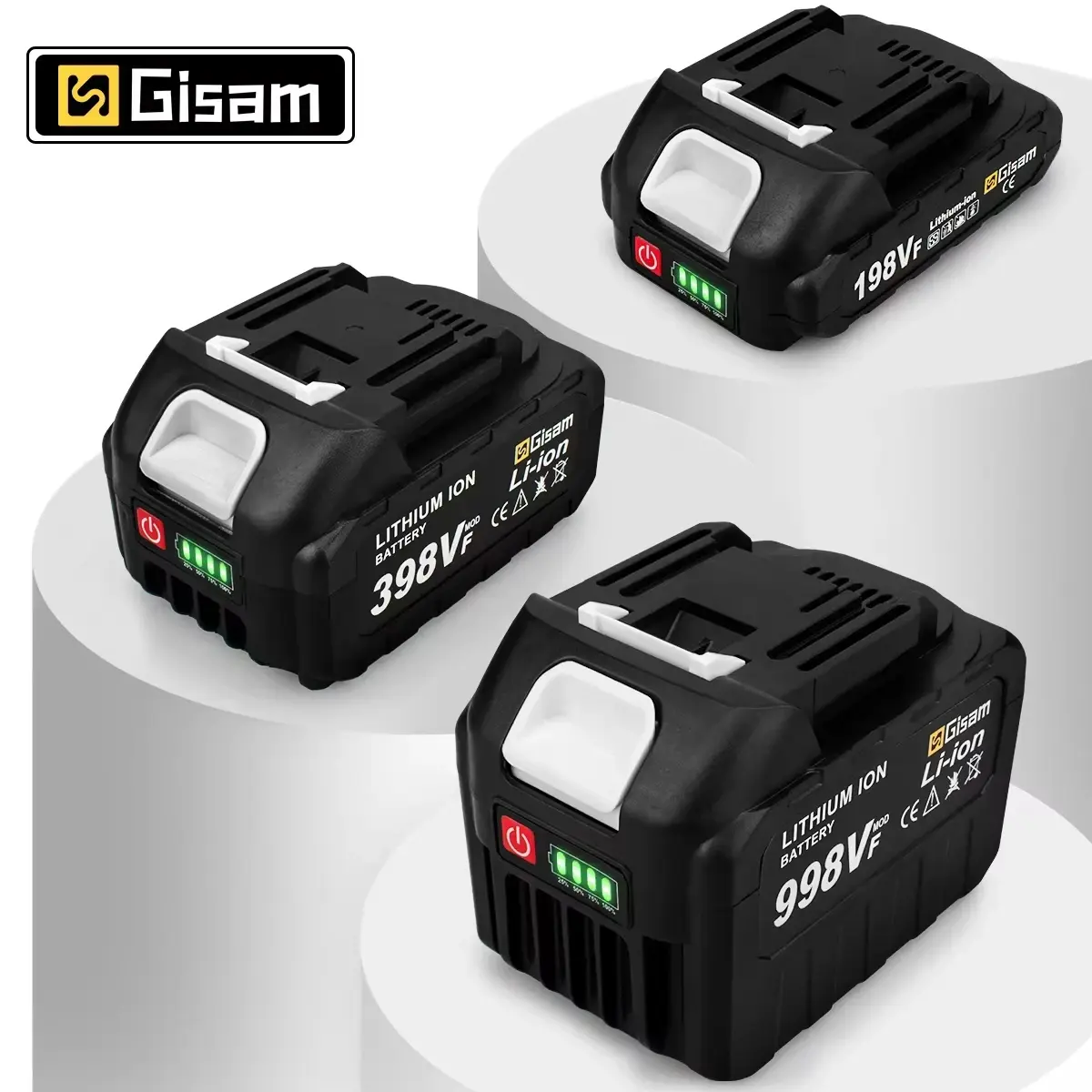 Bateria Recarregável 18V 22500mAh 15000mAh de Íon de Lítio com Indicador de Bateria para Ferramentas Elétricas Makita