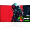 Monitor Gamer SuperFrame UltraX, 27 Pol, Curvo, Full HD, Fast VA, 1ms, 300Hz, FreeSync/G-Sync, HDMI/DP, Branco, SFUCW-27300-FHD - 1