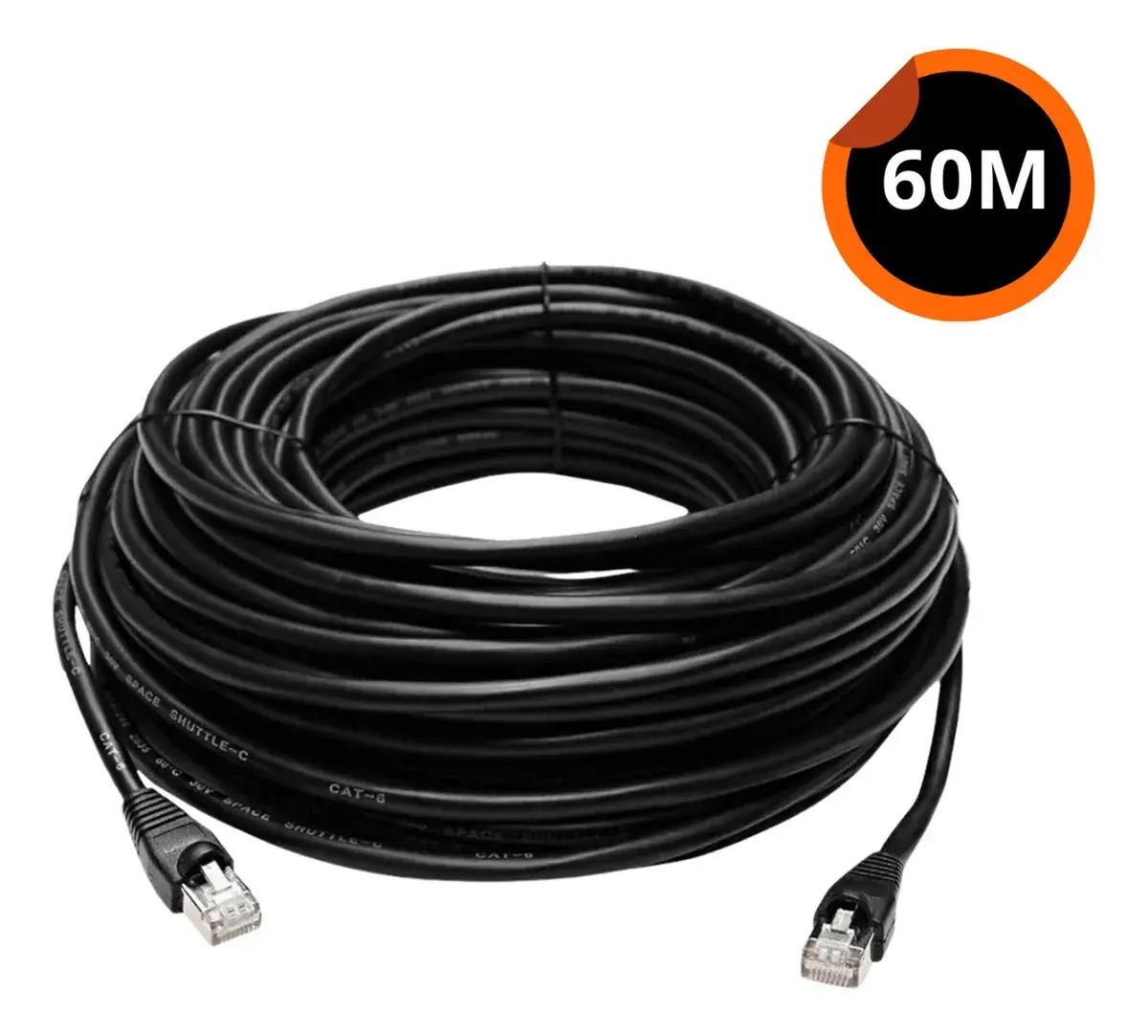 Cabo Internet Cat6 Alta Velocidade 60 Metros Cat 6 Rj45