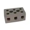 Conector Tripolar de Porcelana 6mm² 350°C Branco - 1