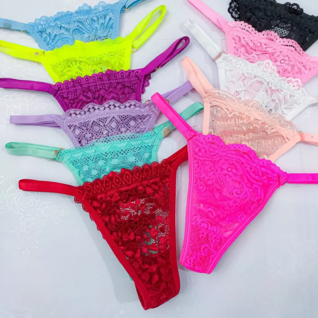 Kit de calcinha fio dental regulagem lingerie sexy - 1