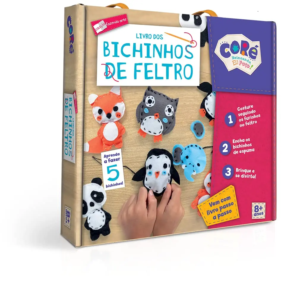 Toyster - Coleção Fazendo Arte: Livro dos Bichinhos de Feltro - Coré - 1