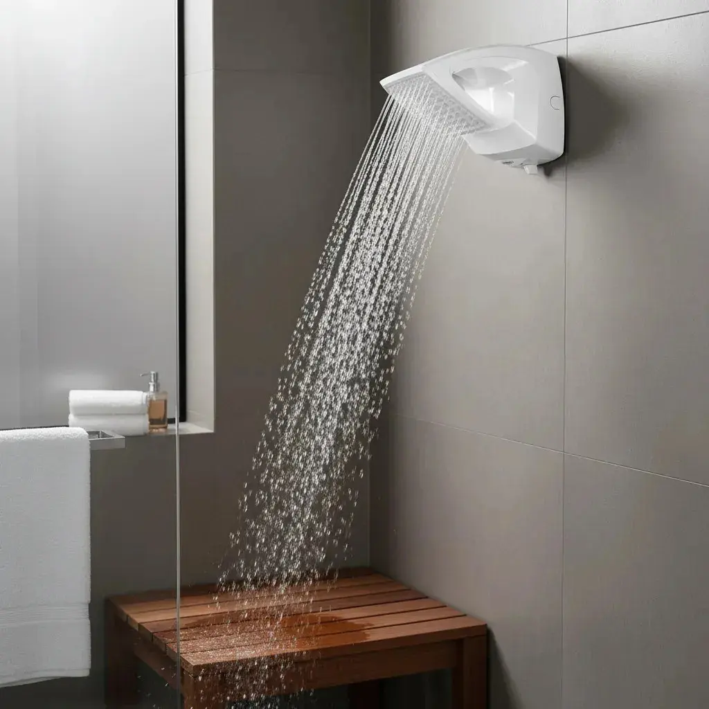 Lorenzetti Futura Ducha de Parede Multitemperaturas Design Moderno Branco 7500W thumbnail 6