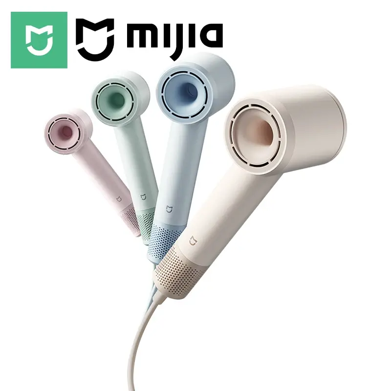 Novo Secador de Cabelo de Alta Velocidade MIJIA 2026, 110.000 rpm, Fluxo de Ar Poderoso de 62m/s, 8 Modos de Fluxo de Ar, 347g, 4 Cores, Versão CN com Adaptador
