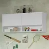 Armário Aéreo para Quarto com Nicho e Prateleira 120cm Branco Madesa - 1