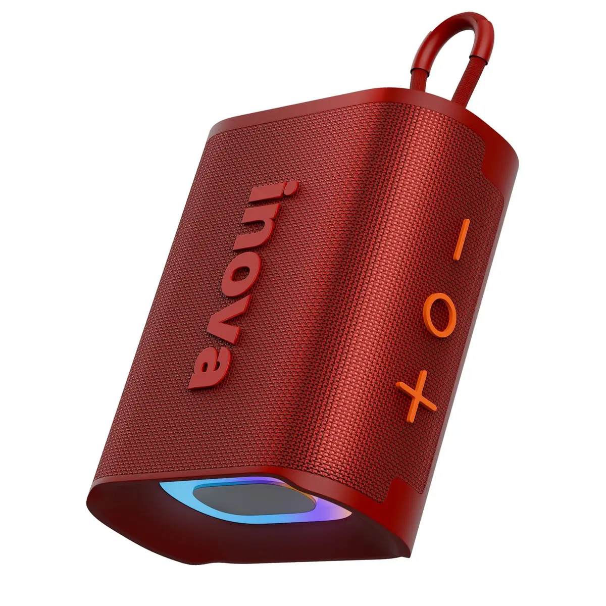 Caixa de Som, inava, Go-4 Pro, Bluetooth, Portátil,12h de reprodução, À Prova D'água IP67, Luzes RGB, TWS/FM/USB/TF (vermelho)