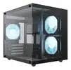 Gabinete Gamer Pure Power Aqua, Mid Tower, Vidro Temperado, M-ATX, Sem Fonte, Sem Fan, Preto - 1