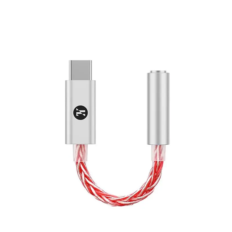 JCALLY JM6 Pro USB C Tipo-C para 3,5 mm Dual DAC CX31993 MAX97220 Adaptador de fone de ouvido móvel HiFi DAC de áudio digital portátil (vermelho)