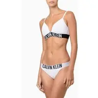 Calcinha Fio Dental Micro Intense Power Calvin Klein Underwear - Branco/Branco Calcinha Fio Dental Micro Intense Power Calvin Klein Underwear Branco/Branco g