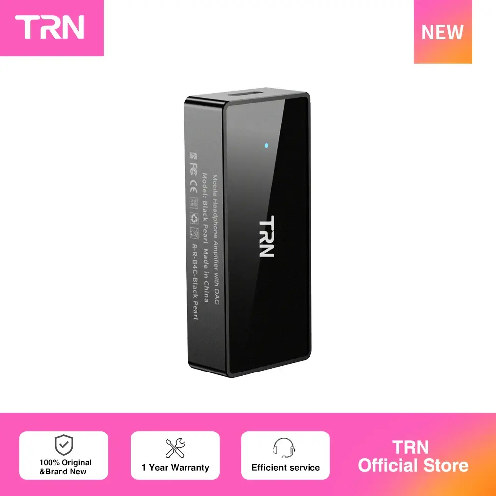Amplificador de Fone de Ouvido TRN Black Pearl DAC Hi-Fi com Chip DAC/Amp - 1