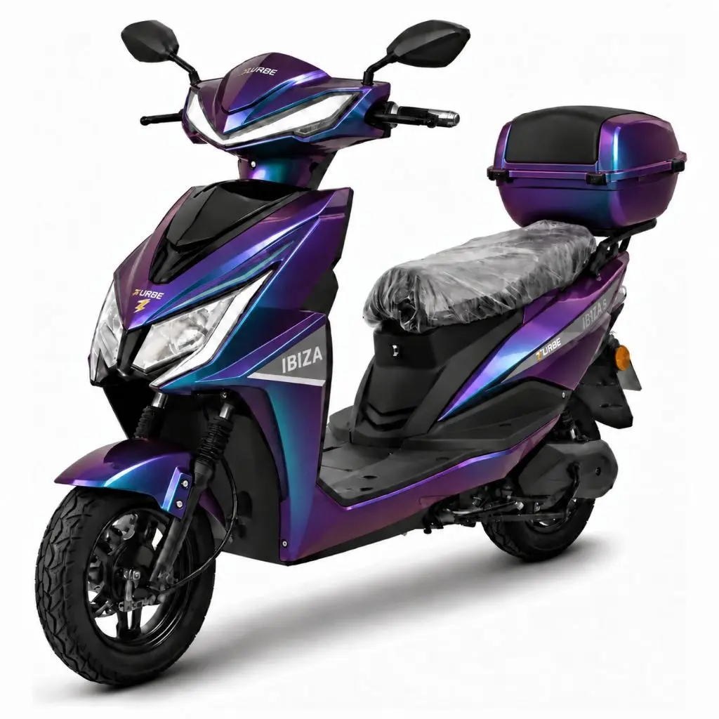 Scooter Elétrica Zurbe Ibiza 1000W Bateria LiFePO4 Removível 76.8V 23Ah Autonomia 50km 32km/h