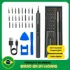 [DoBrasil] Chave Fenda Elétrica Preto Sem Fio Precisão Parafusadeira USB PC Celular Computador - 1