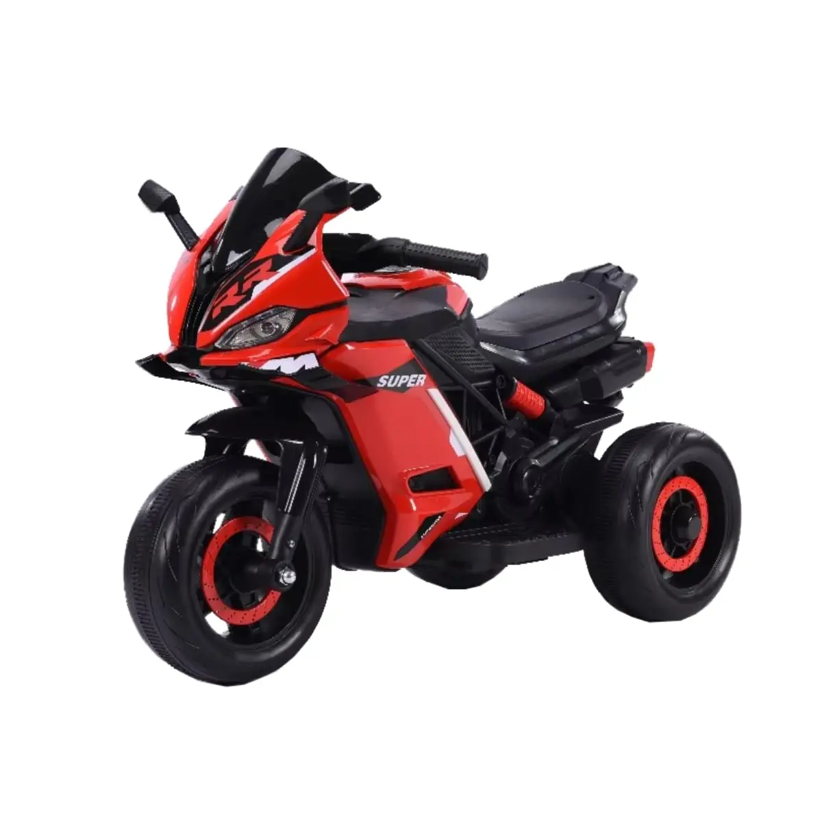 Moto Elétrica Infantil Mini 3 Rodas Frente/Ré Maxi Toys (Vermelho)