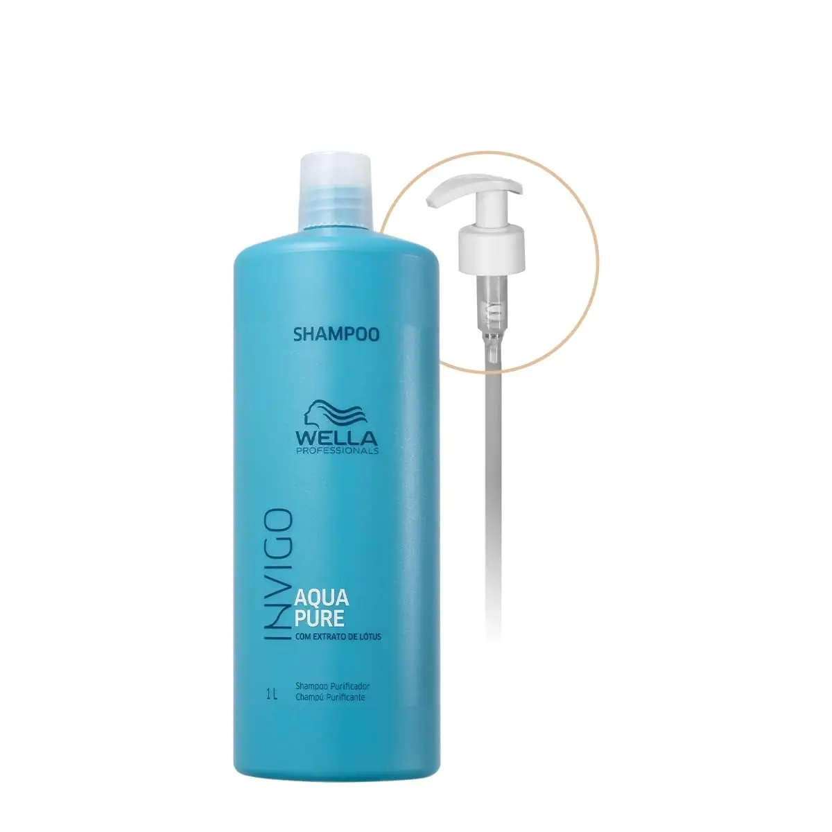 Kit Wella Professionals Balance Aqua Pure Invigo Shampoo Válvula Pump (2 produtos)