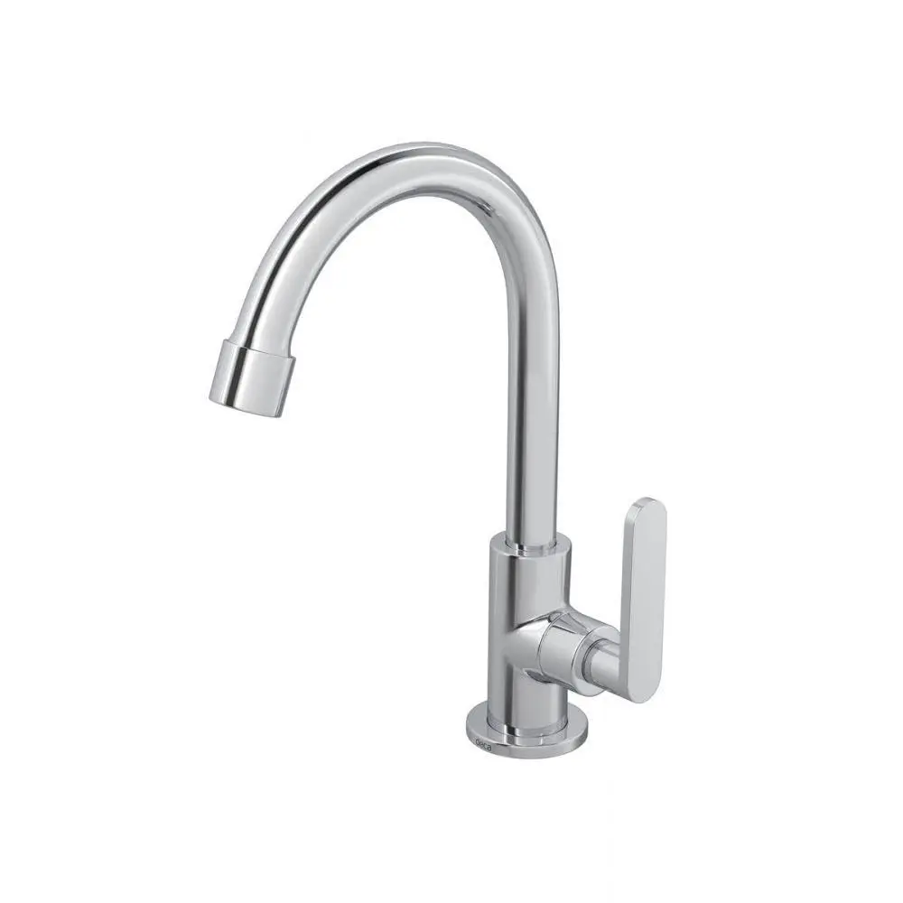 Torneira Deca de Mesa Bica Alta para Lavatório FlexPlus Cromado