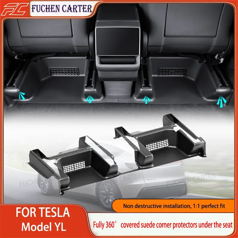 Para Tesla Novo Modelo YL 2026: Protetor de Canto de Assento em TPE para Trilhos Deslizantes Dianteiros e Traseiros, Capa Protetora Anti-Chute - 1