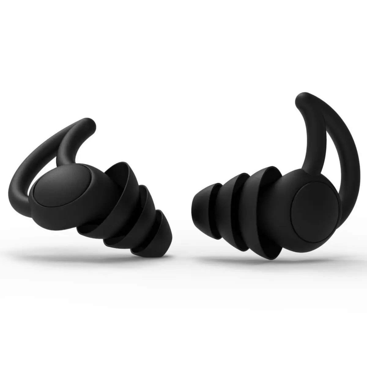 NWX Protetor Auricular Antirruído com 3 Camadas Antirruído | Para Dormir e Estudar – Design Ergonômico, Conforto Superior e Isolamento Sonoro Eficiente (Preto) - 1