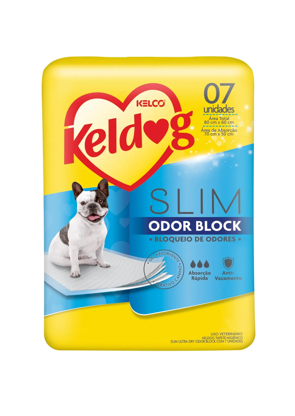 Keldog Tapete Higiênico Slim Ultra Dry Odor Block C/ 7 UN - 1