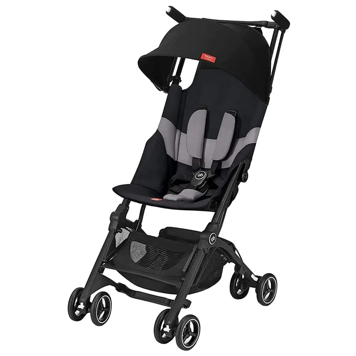 Madeiranit Carrinho De Bebê Pockit+ All Terrain Velvet Black - Gb