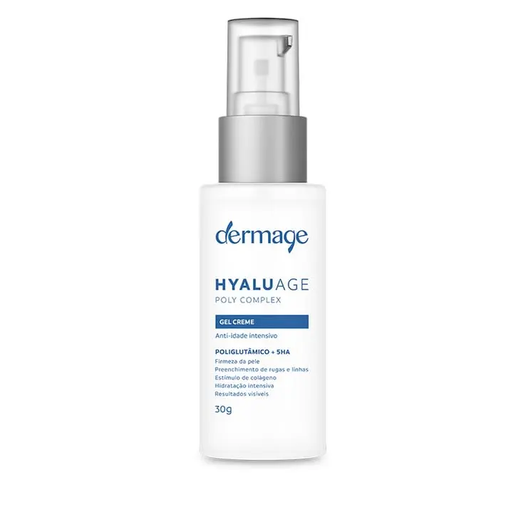 Hyaluage Poly Complex, Gel-Creme Anti-idade, Ação Hidratante, Formulado com Ácido Poliglutâmico, Reduz a Aparência de Rugas e Linhas Faciais, 30g - 1