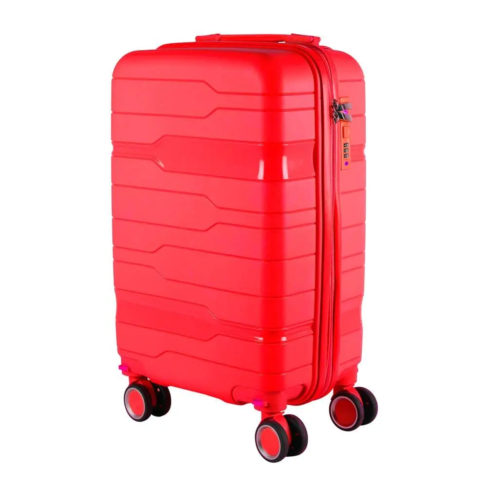 Mala de Viagem Media 23kg em Polipropileno 4 rodas 360 - AeroMalas Veneza (Vermelho)