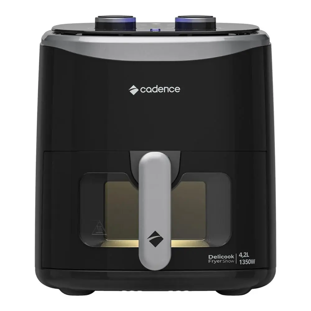 Fritadeira Sem Óleo 4,2L Cadence com Visor Delicook Fryer Show - 127V