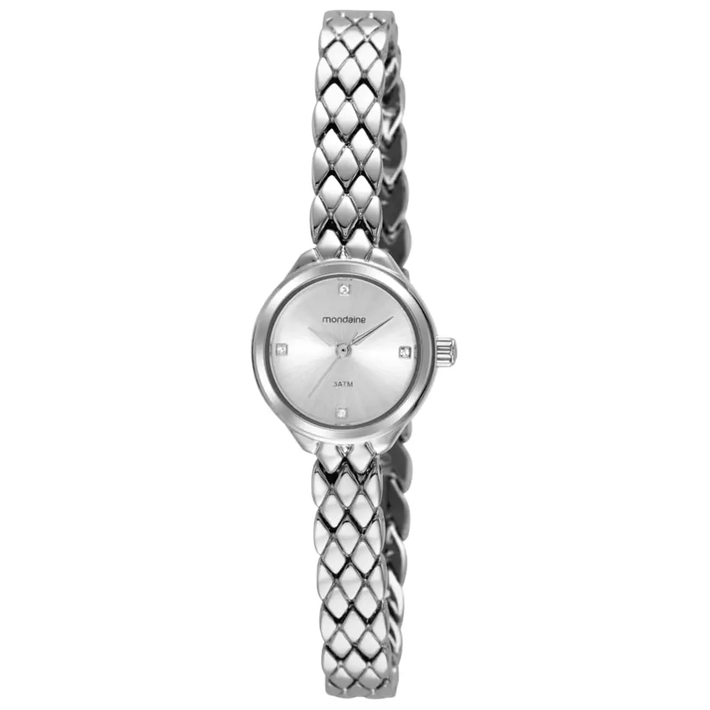 Mondaine Relógio Feminino Social Pequeno Prata - 1