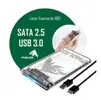 Case HD Externo USB 3.0 Transparente Para HD/SSD SATA 2,5" Pholex Gaveta Adaptador Portátil Notebook e PC - 1