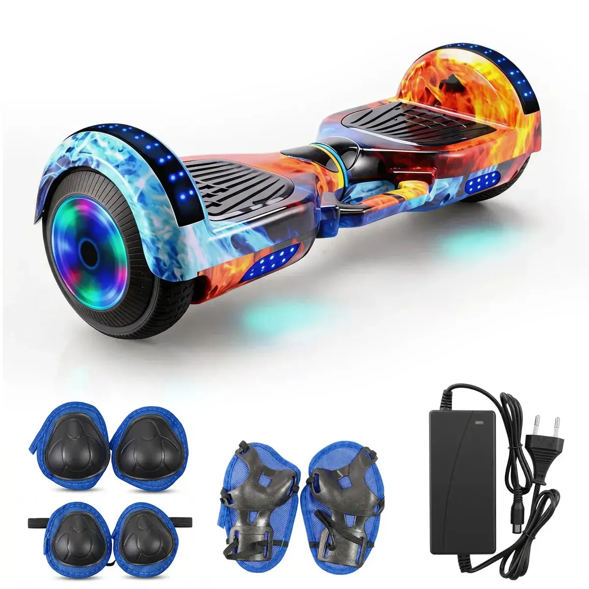 Hoverboard Skate Elétrico Bluetooth Roda De Luz Colori 7 Led