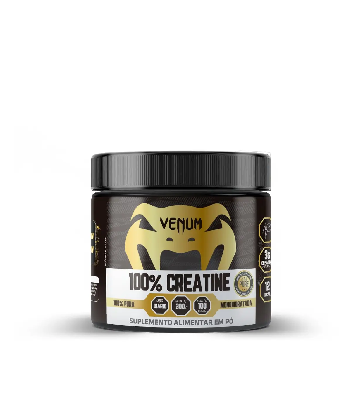 Creatina Monohidratada em Pó Venum Nutrition, 100% | Pura, Selo de Pureza Pharmacopeia, Sem Aditivos Artificiais