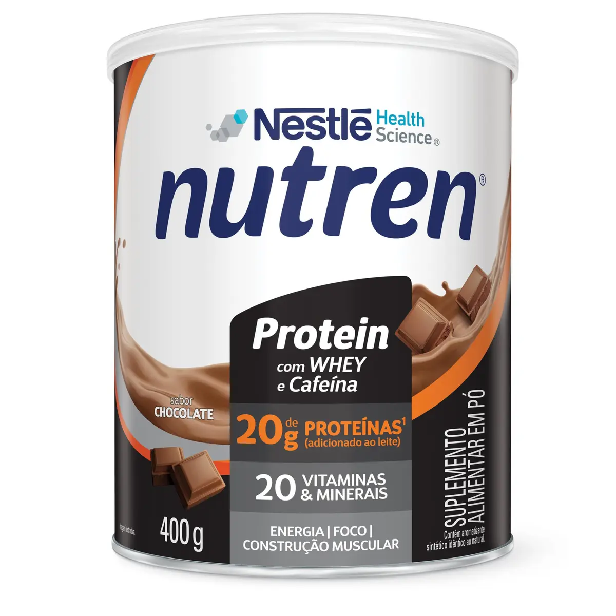 Nutren Protein, Suplemento Alimentar, Chocolate, 400g