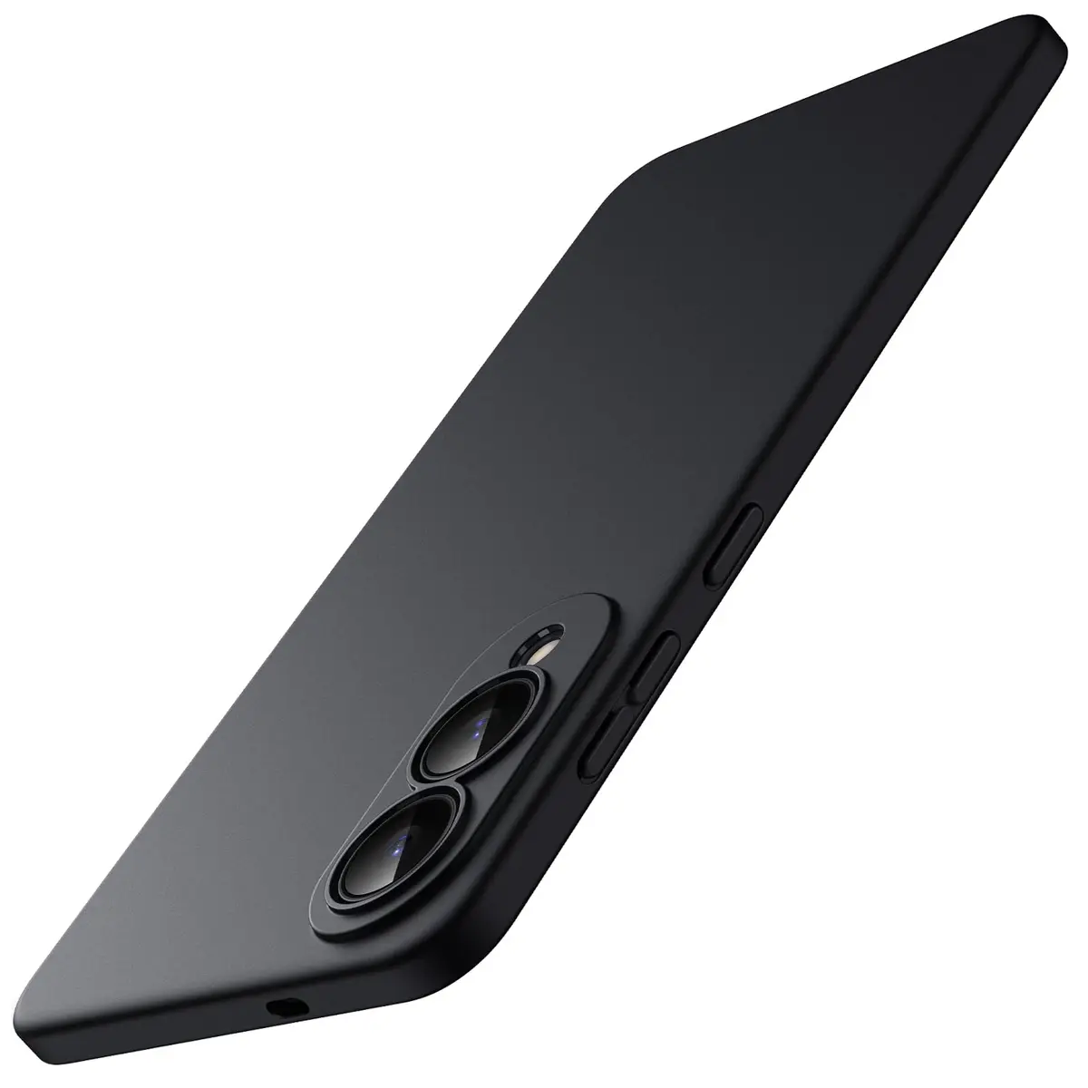 JETech Capa Fina para Samsung Galaxy S25 Edge, Preto | Proteção da Lente da Câmera, Design de TPU Macio, Acabamento Fosco, Proteção À Prova de Choque