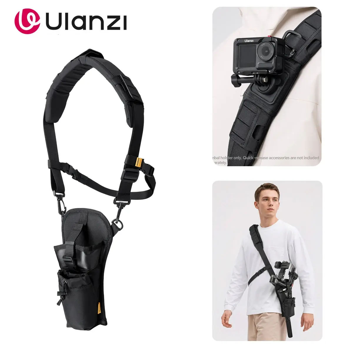 Bolsa de Ombro Portátil Ulanzi CB01 para Estabilizador de Câmera DJI Ronin Gimbal RS3 Mini/RS3/RS4 Mini/RS4Pro com Alça de Pescoço - 1
