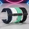 Pulseira para Apple Watch 42-49mm de silicone e imã - 1