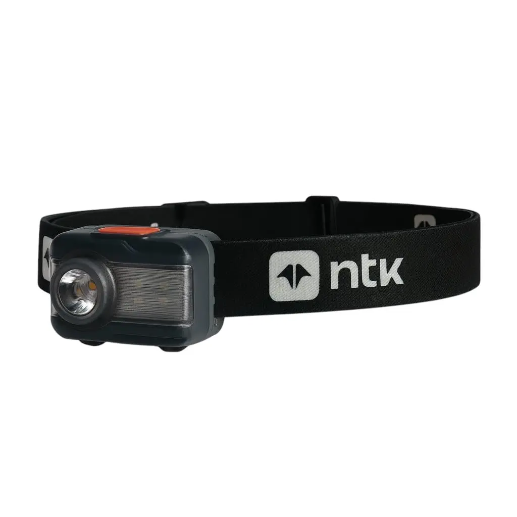 NTK, Lanterna de Cabeça Carregamento Híbrido 400 Lumens Camping Trilha, Dual - 1